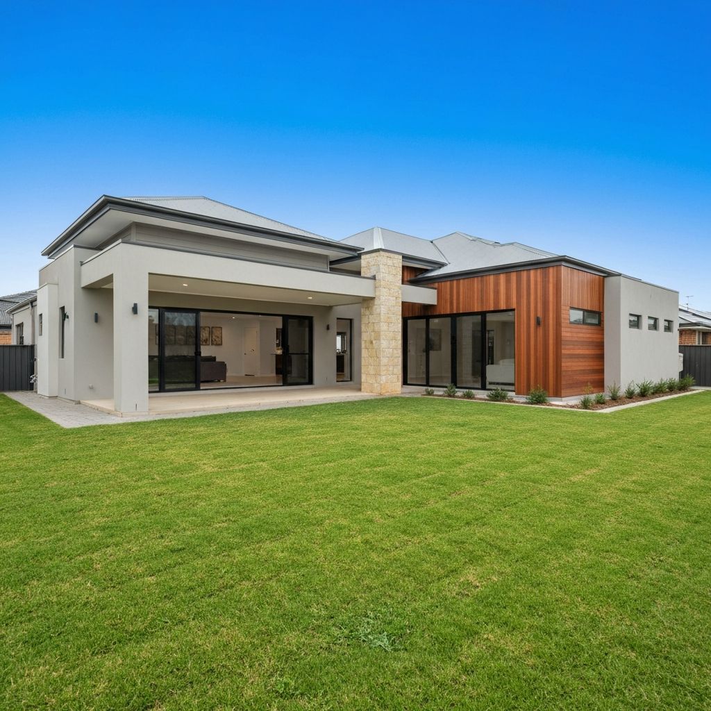 Newly completed luxury custom home built by 383 Design in Perth, WA